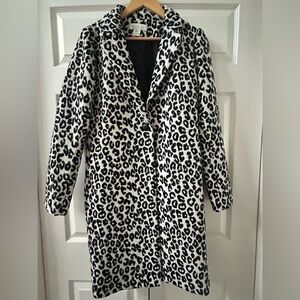 Rachel Zoe Black and White Animal Print Jacket